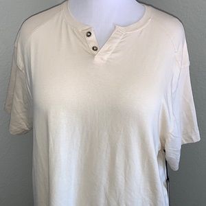 Kenneth Cole organic cotton sustainable henley shirt